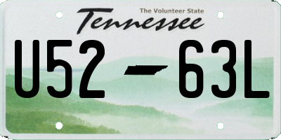 TN license plate U5263L