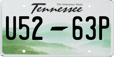 TN license plate U5263P