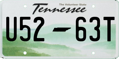 TN license plate U5263T