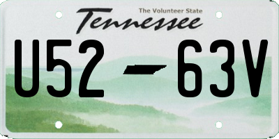 TN license plate U5263V