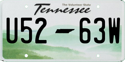 TN license plate U5263W