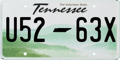 TN license plate U5263X