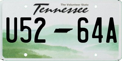 TN license plate U5264A