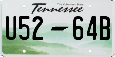 TN license plate U5264B