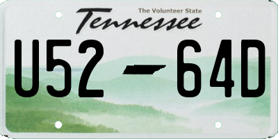 TN license plate U5264D