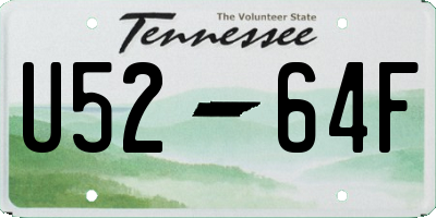 TN license plate U5264F