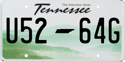 TN license plate U5264G