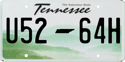 TN license plate U5264H