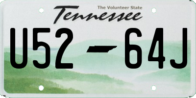 TN license plate U5264J