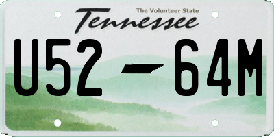 TN license plate U5264M