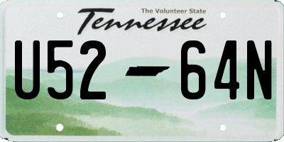 TN license plate U5264N