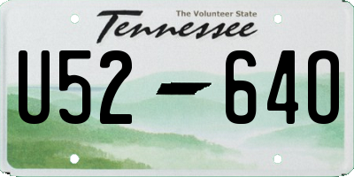 TN license plate U5264O