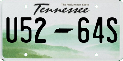 TN license plate U5264S