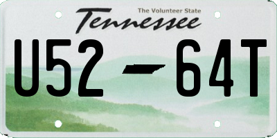 TN license plate U5264T
