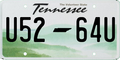 TN license plate U5264U