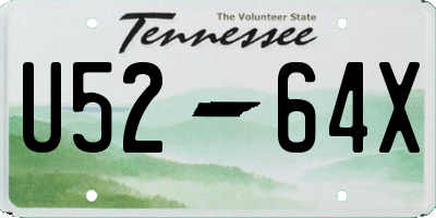 TN license plate U5264X