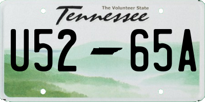 TN license plate U5265A