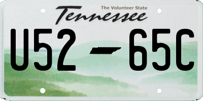 TN license plate U5265C