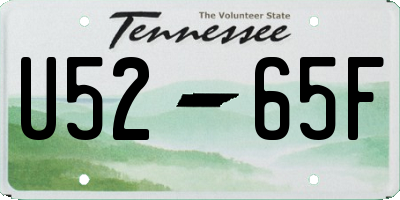 TN license plate U5265F