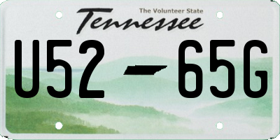 TN license plate U5265G
