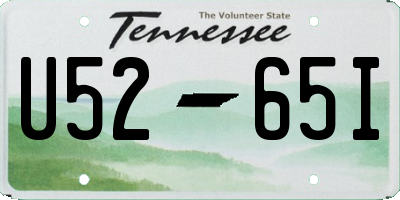 TN license plate U5265I