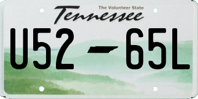 TN license plate U5265L