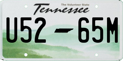 TN license plate U5265M