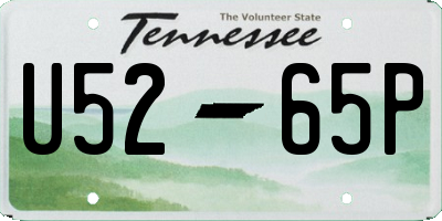 TN license plate U5265P