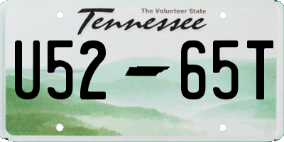 TN license plate U5265T