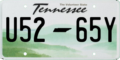 TN license plate U5265Y