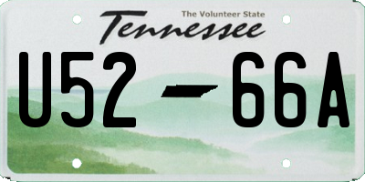 TN license plate U5266A