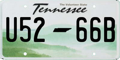 TN license plate U5266B
