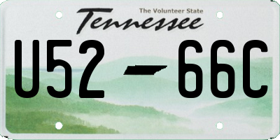TN license plate U5266C