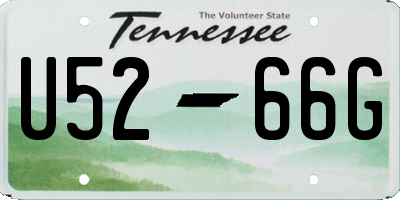 TN license plate U5266G
