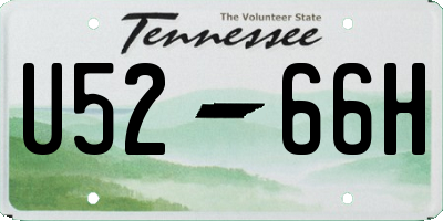 TN license plate U5266H