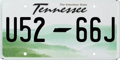 TN license plate U5266J