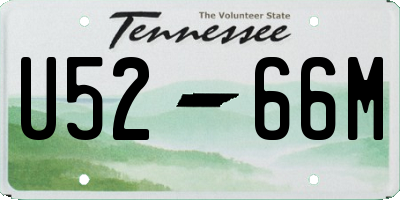 TN license plate U5266M