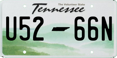 TN license plate U5266N