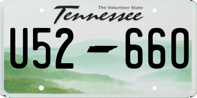 TN license plate U5266O