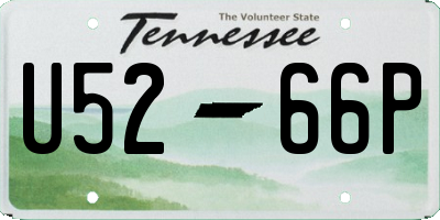 TN license plate U5266P