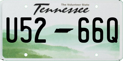 TN license plate U5266Q