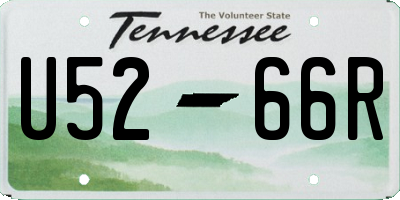 TN license plate U5266R