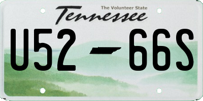 TN license plate U5266S