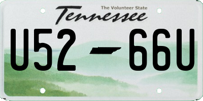 TN license plate U5266U