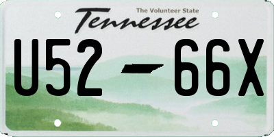 TN license plate U5266X