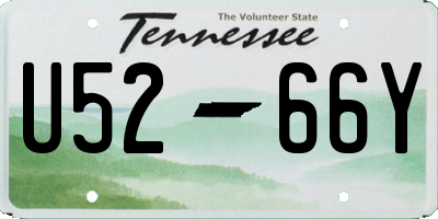 TN license plate U5266Y