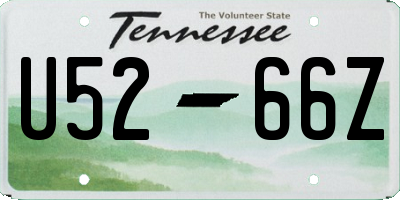 TN license plate U5266Z