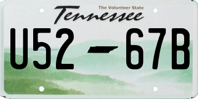 TN license plate U5267B