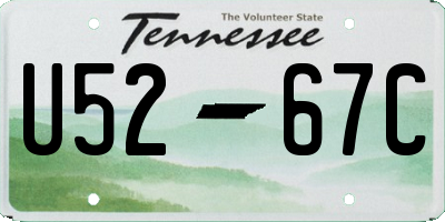 TN license plate U5267C