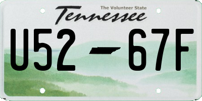 TN license plate U5267F